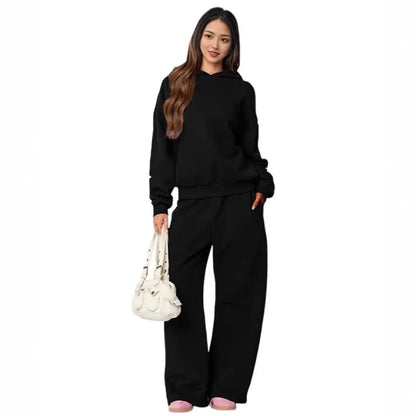 Chic Bow Print Tracksuit